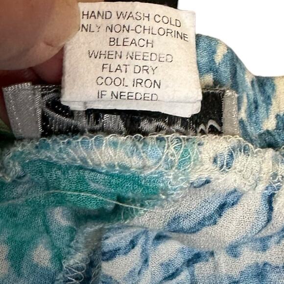 J Valdi Swim Sarong Coverup Pants Open Split Leg Tropical Palazzo Pants Size XL - Picture 7 of 9